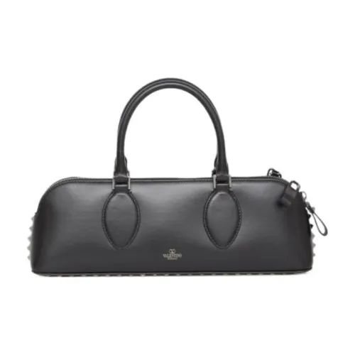 Valentino Rockstud Телячья кожа Одно плечо Сумка Стандартная Женская Черная