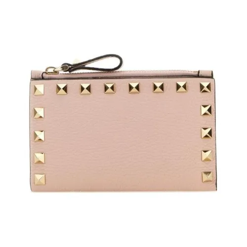 Valentino Кожа Кошелек Женский Светло-Розовый