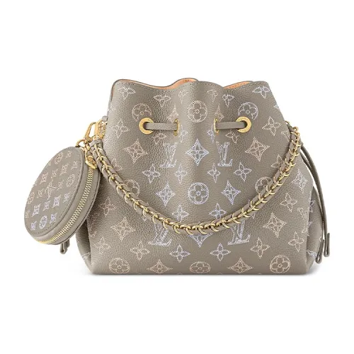 LOUIS VUITTON Bella Коровья кожа Moonlight Goddess Ведрообразная сумка сумка через плечо сумка на плечо Стандартная Женская Серо-зеленая