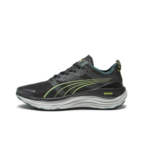 PUMA ForeverRUN Nitro Износостойкий и Легкий Низкий Топ Мужской Черный
