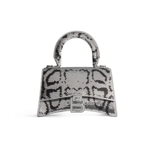 Balenciaga Hourglass Змеиная кожа блестки вышивка телячья кожа сумка через плечо сумка экстра малый женский