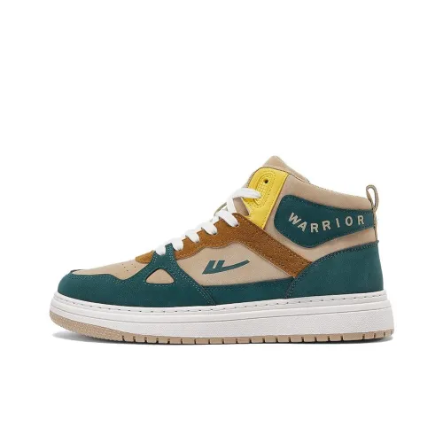 Warrior Slip-Resistant Shock Absorbers с устойчивостью к истиранию Высокие кроссовки для скейтбординга Мужские Хаки Зеленый