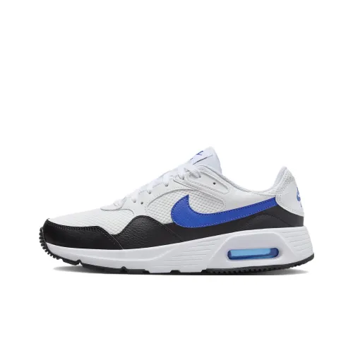 Nike Air Max SC Износостойкий и Легкий Низкий Топ Повседневные Беговые кроссовки Мужские Белый Черный