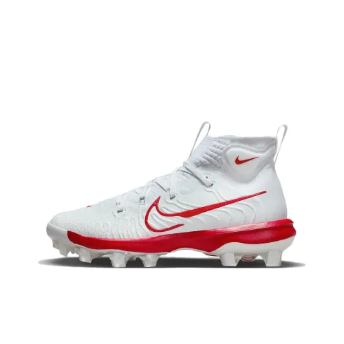 Nike Alpha Huarache NXT MCS Износостойкий и Легкий Высокий Топ Кроссовки для тренировок Мужской Белый Красный