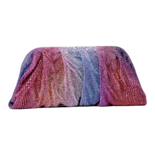 BENEDETTA BRUZZICHES Алюминиевая сетка кристалл стразы клатч женский многоцветный