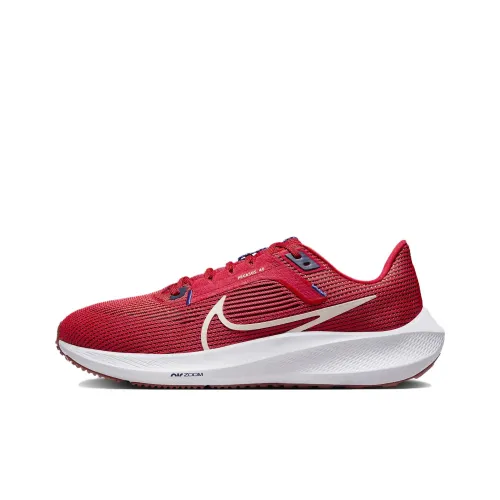 Nike Air Zoom Pegasus 40 Дышащий Амортизация Низкий Топ Повседневные Тренировочные Беговые Кроссовки Мужские Красные