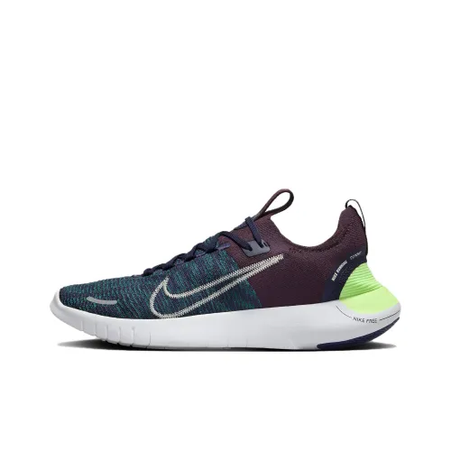 Nike Free RN Slip Устойчивый к истиранию Низкий Топ Повседневные Беговые кроссовки Мужские Умбра