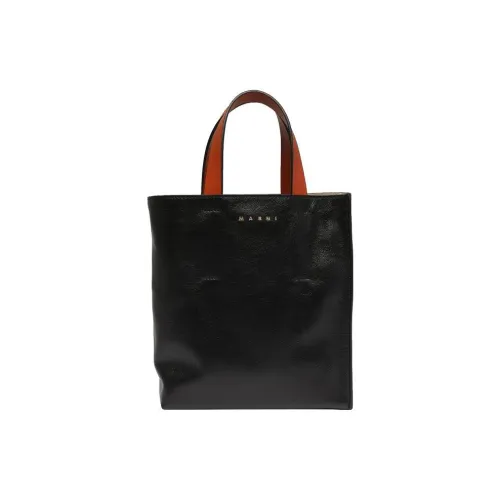 MARNI Телячья кожа Тоут Сумка Сумка для покупок Сумка через плечо Сумка Обычный Женская Черная