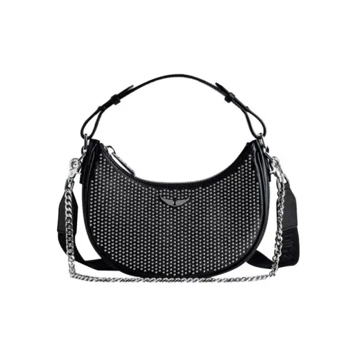 Zadig Voltaire Сумка через плечо из коровьей кожи сумка обычного размера женская черная