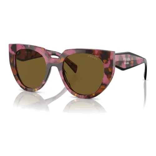 PRADA Ацетат Нерегулярная форма Солнцезащитные очки Мужской Розовый