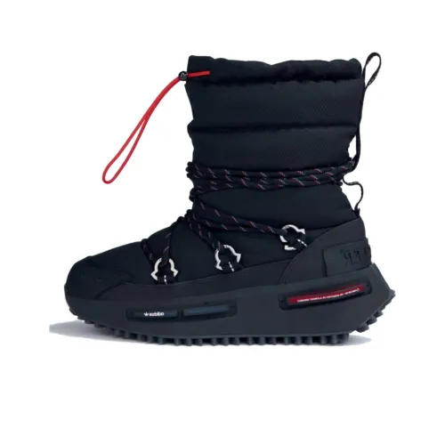 Moncler x Adidas Originals NMD S1 Устойчивый к истиранию противоскользящий короткий сноубутс мужской черный