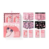 Коробка 4 шт. (Розовый + Чисто-розовый + Черно-розовый + Серо-розовый)