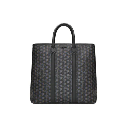 Moynat Телячья кожа Тоут Сумка Сумка для покупок Сумка Мужская Черная Синяя