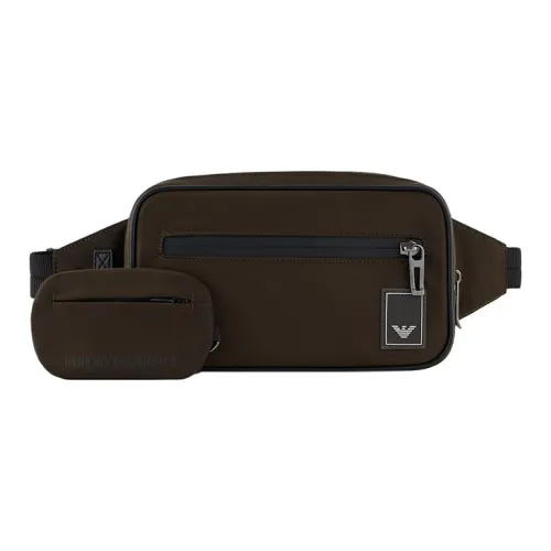 EMPORIO ARMANI Nylon Бананка Стандартная Мужская Армейский Зеленый