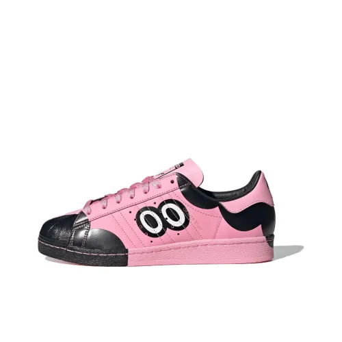 Adidas Originals Superstar Face Superstar 82 Износостойкий и Легкий Низкий Топ Скейтборд Кроссовки Унисекс Черный Розовый