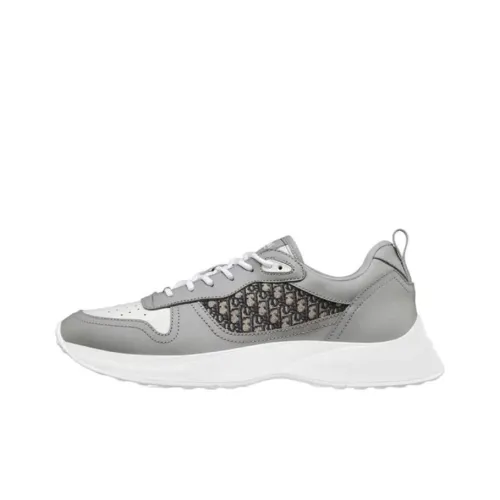 DIOR B25 Низкий Топ Спортивная Повседневная Обувь Мужская Белый Серый