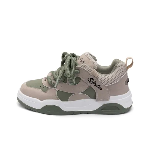 Seattle Palm Low Топ Скейтборд Кроссовки Унисекс Серый Зеленый