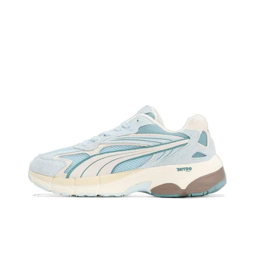 PUMA Амортизация Износостойкий Низкий Топ Повседневная Обувь Женская Синяя