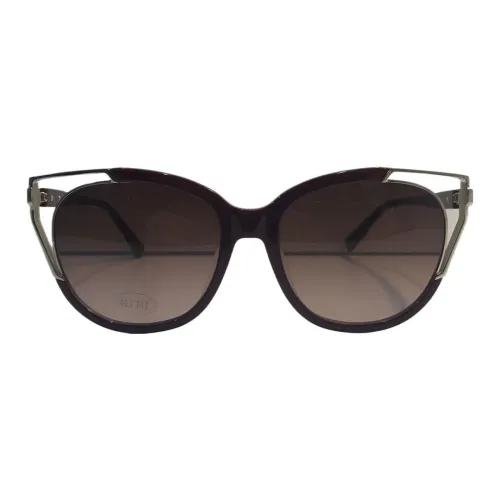 MCM Пластик Нерегулярная форма Солнцезащитные очки Унисекс Коричневый