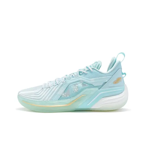 XTEP Jeremy Lin Three Generations Баскетбольные кроссовки Низкий топ Пена Синий 2/Новый Белый Мужской