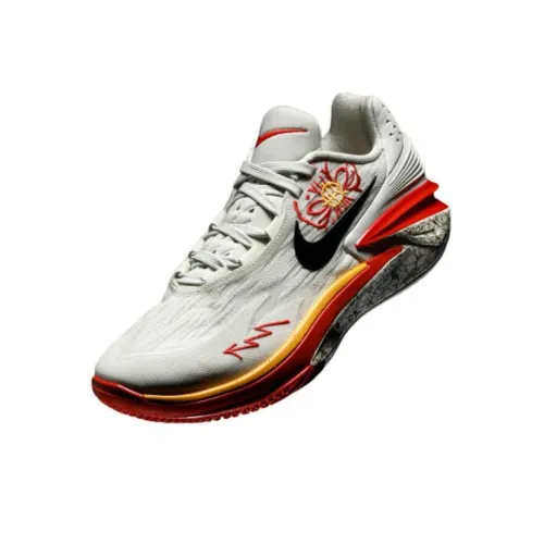 Nike Air Zoom Cut 2 с амортизацией износостойкий низкий топ баскетбольных кроссовок для мужчин красный и белый