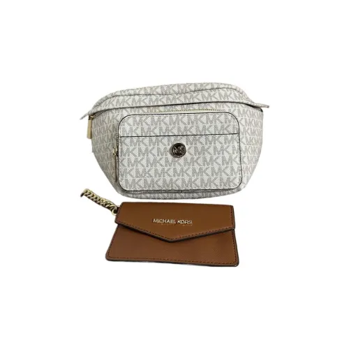 MICHAEL KORS Maisie Кожа Сумка Сумка через плечо Сумка через плечо Бананка Обычная Женская Ванильный Белый