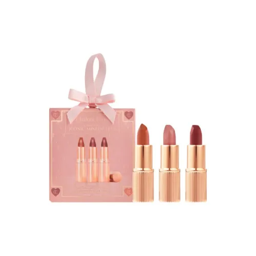 CT Рождество Ограниченный CHARLOTTE Мини Помады Велюр Легко Смешиваемый Естественный Длинный Срок Хранение Набор из 3 шт