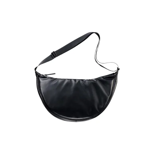 UNIQLO Полиуретан Полиэстер Сумка через плечо Стандартная Унисекс Черная