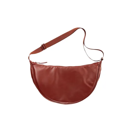 UNIQLO Полиэстер Сумка через плечо Стандартная Унисекс Темно-оранжевый