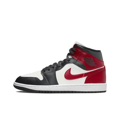 Jordan Air Jordan 1 Винтажные баскетбольные кроссовки MID Топ Женские