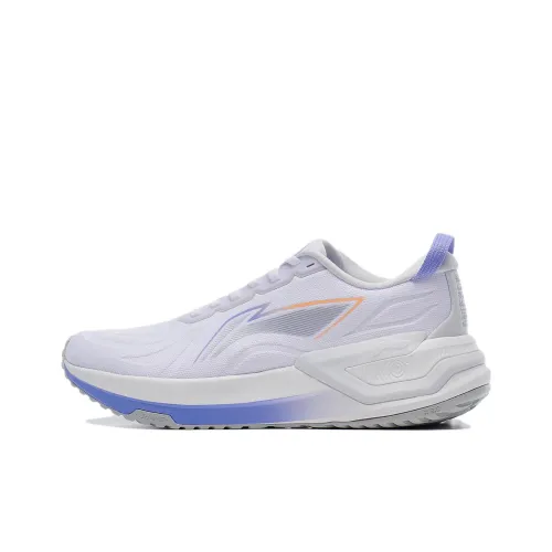 LINING YueYing 3,0 Беговые кроссовки Низкий топ Белый Синий Женские