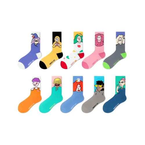 PL 10 пар унисекс носки MID до икры