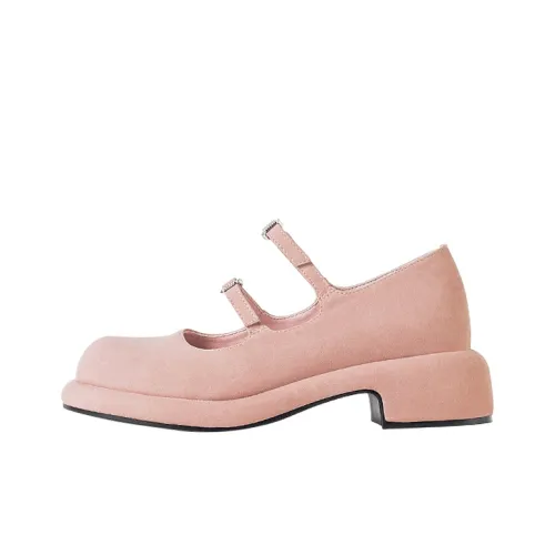 Wonderful Couple Грубый каблук Туфли Мэри Джейн 4CM Женские