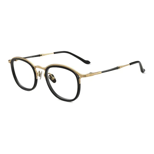 Sagawa Пластиковая оправа Чистый титан Круглые оправы для очков Унисекс