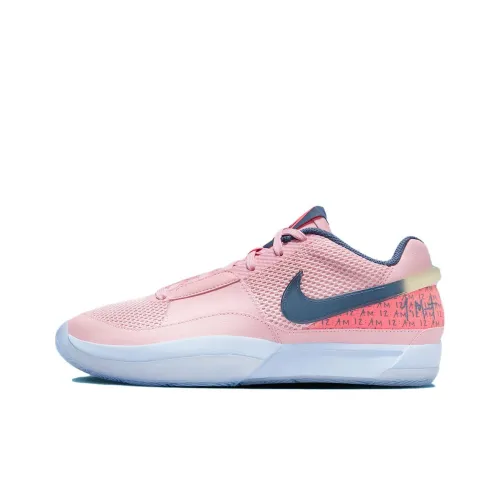 Nike Ja 1 Ja Morant 1 Ja Морант 1 Low Топ Баскетбольные кроссовки Унисекс Средний мягкий розовый