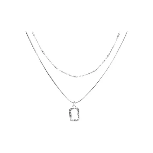 OWO Титановые стальные ожерелья унисекс серебряные