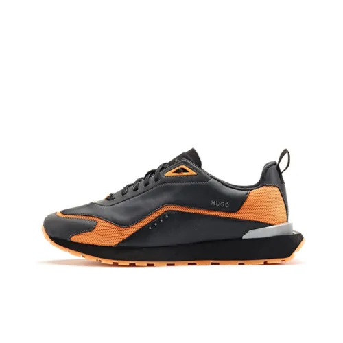 Hugo Boss Устойчивый к истиранию Низкий Топ Повседневная Обувь Мужская Черный Оранжевый