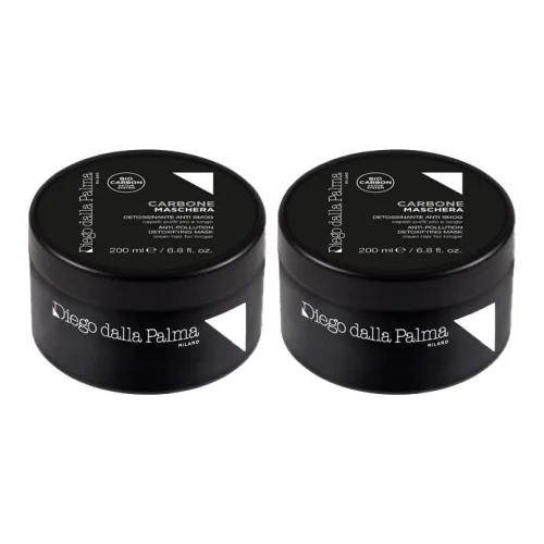 DIEGO DALLA PALMA Активирующий уголь очищающий черный волосы маска 200 мл*2 200 мл