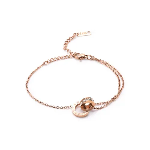 YOASOBI Браслеты из сплава с цирконием унисекс розовое золото