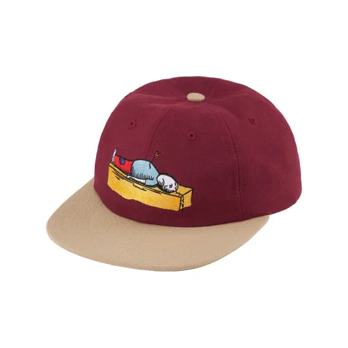 Supreme Смесовая шерсть Кепки Унисекс Красный