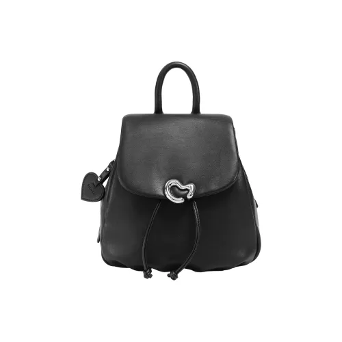 AILUXI Синтетическая кожа Рюкзак Средний Женский Винтажный черный Милкшейк белый