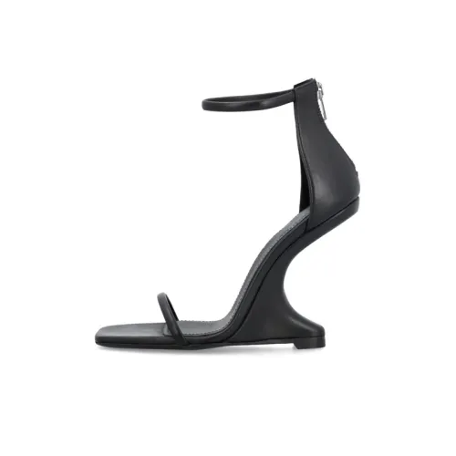 RICK OWENS Cantilever one Ремень Сандалии Черные Женские