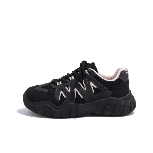 HUANQIU массивные кроссовки Low Top черные женские