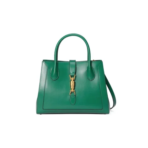 GUCCI Jackie 1961 Кожа Сумка-тоут Сумка через плечо Средняя Унисекс Изумрудно-зеленый