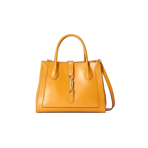 GUCCI Jackie 1961 Кожа Сумка-тоут Сумка через плечо Средняя Унисекс Желтая