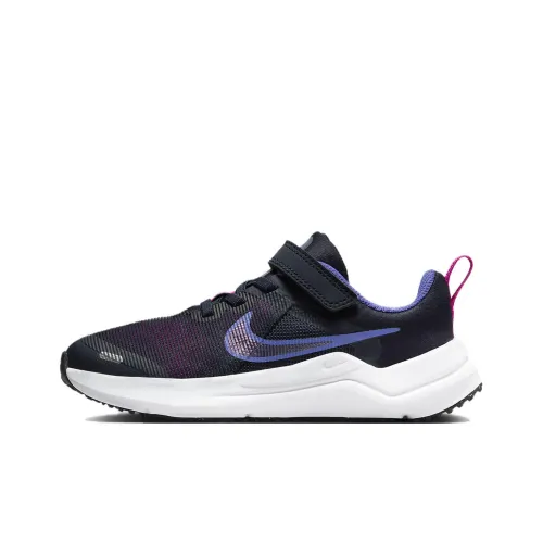 Nike Downshifter 12 Амортизация Устойчивость к истиранию Дышащие Низкие Кроссовки для бега Женские Черные