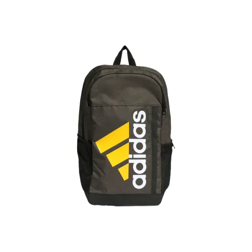 Adidas Переработанный полиэстер рюкзак стандартный женский оливково-зеленый солнечный желтый белый
