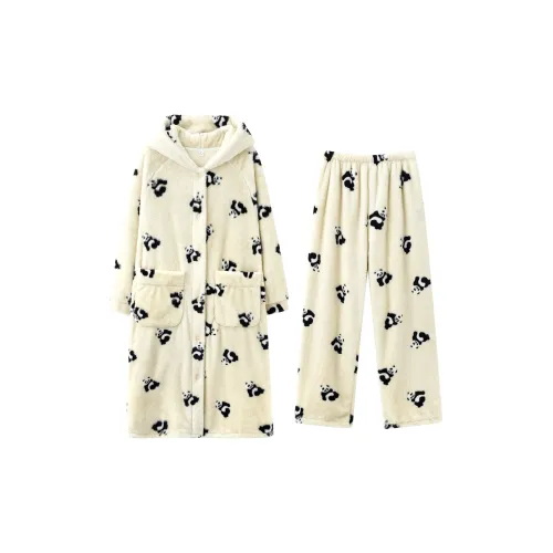 Redu Экрю Женские Пижамные Комплекты