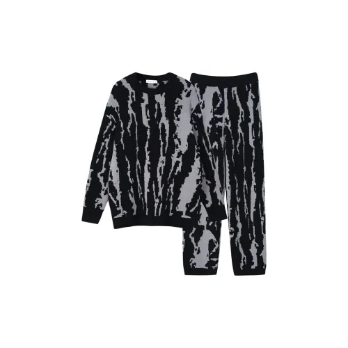 Same Language Женские, Глубокий синий Ледниковая текстура Женские пижамные комплекты