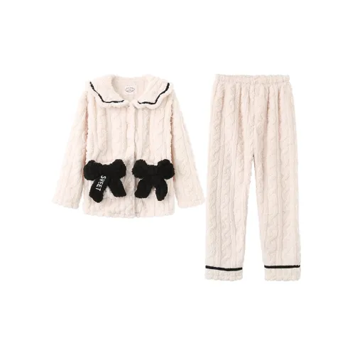 Shirley Экрю Женские Пижамные Комплекты